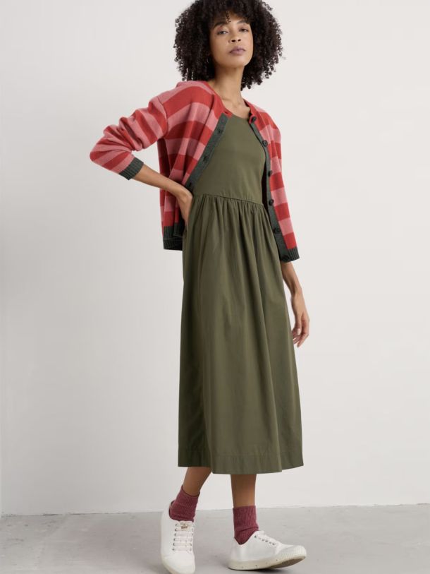 Pinwell Striped Cardigan Made With Lambswool