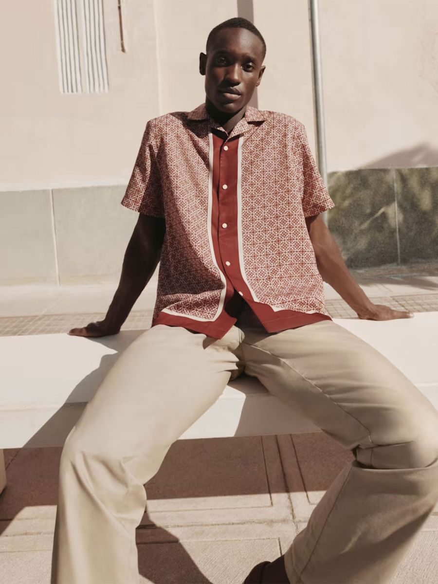 Geometric Print Shirt