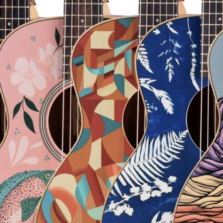 Unique artwork collab on Taylor Guitars