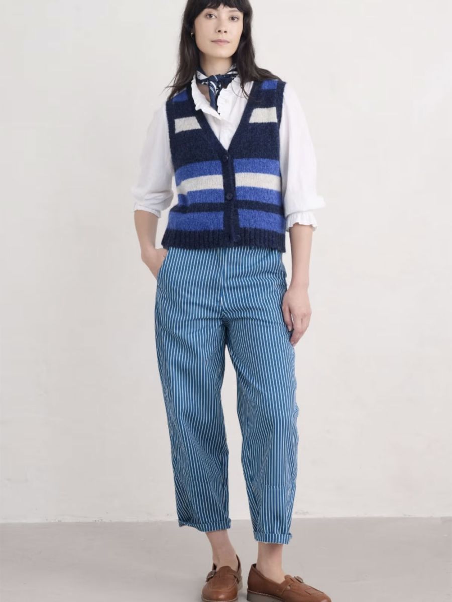 Painted Forms Organic Cotton Barrel Leg Trousers
