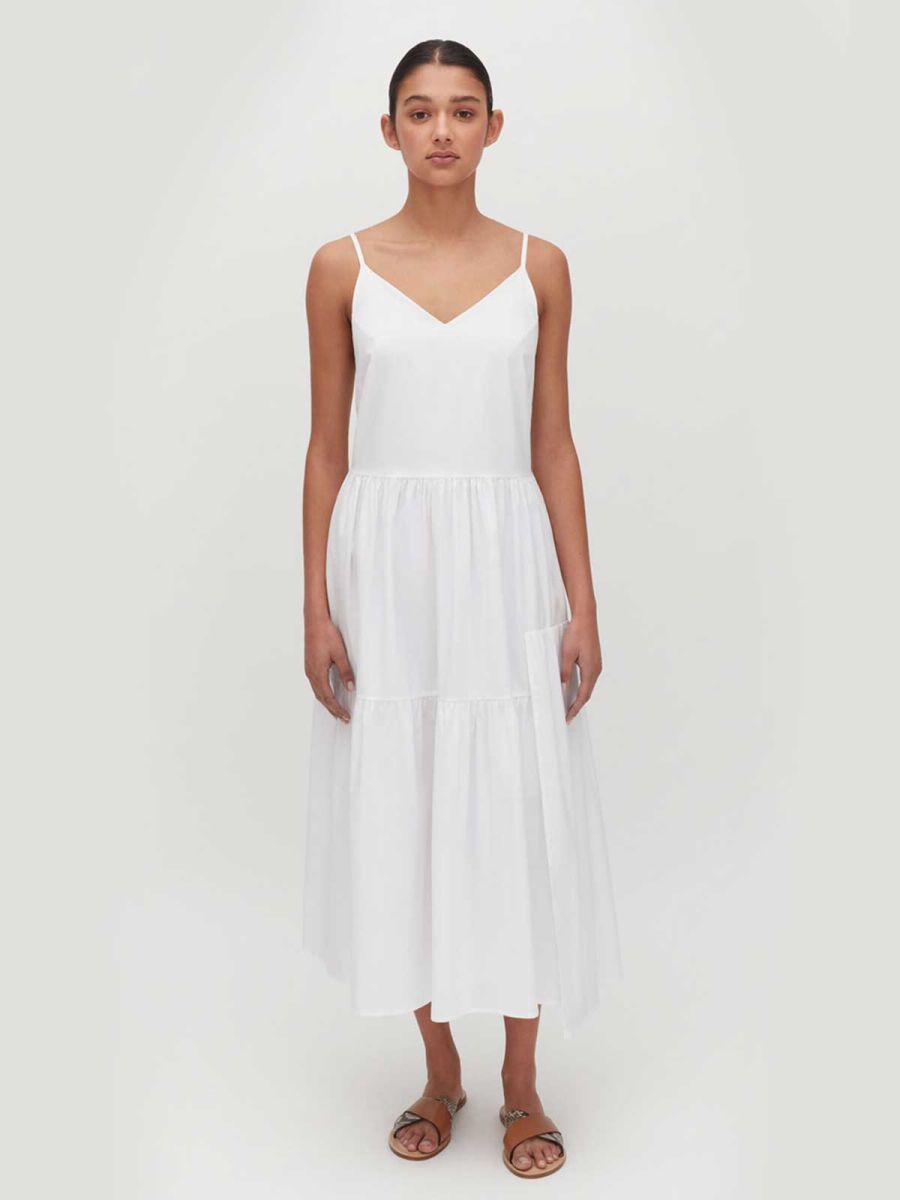 Poplin Tiered Dress