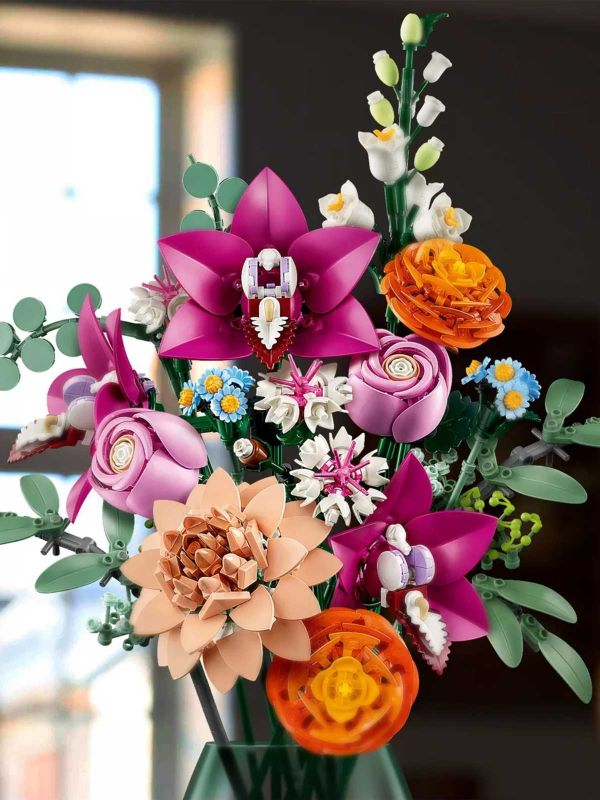 LEGO Botanicals 10342 Pretty Pink Flower Bouquet Decor Set