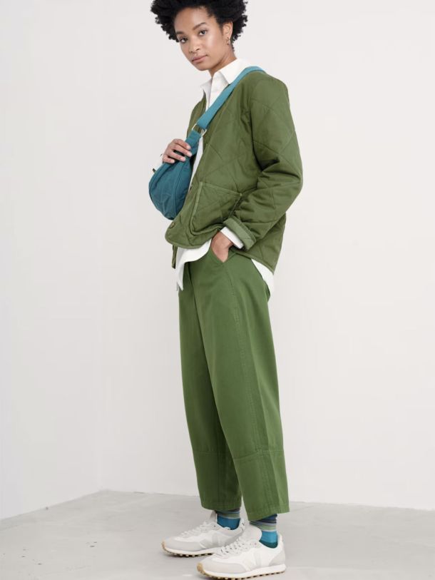 Painted Forms Organic Cotton Barrel Leg Trousers