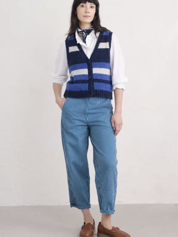 Painted Forms Organic Cotton Barrel Leg Trousers
