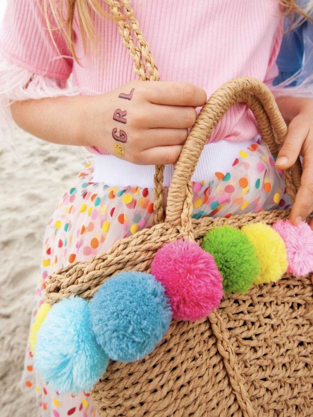 Pom Pom Beach Bag