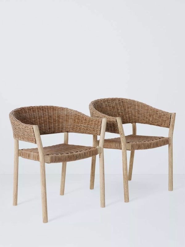 Burford Garden Woven Dining Chairs