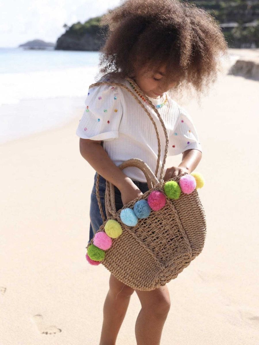 Pom Pom Beach Bag
