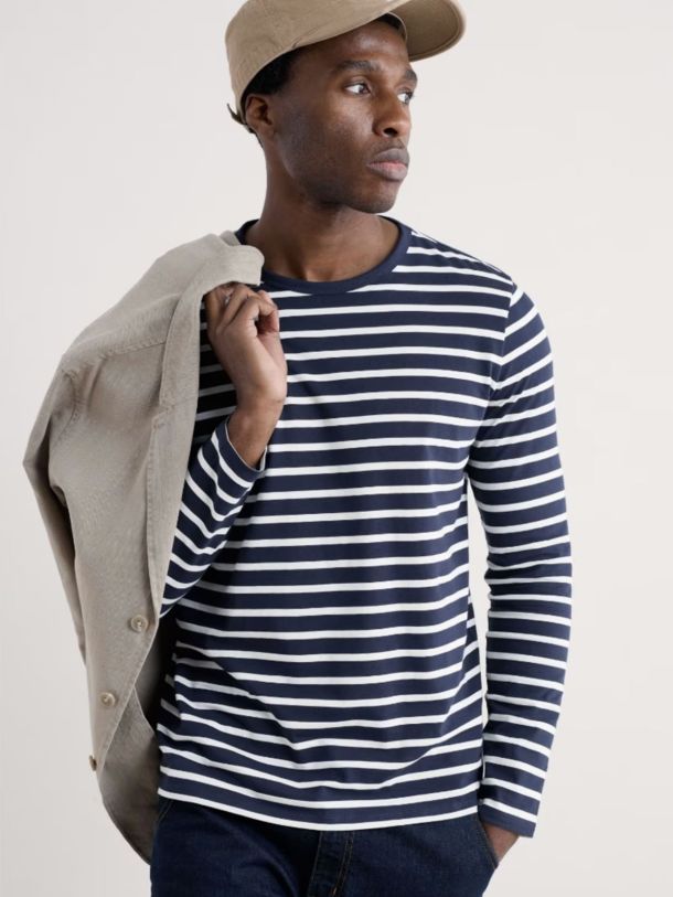 Crew Neck Organic Cotton Sailor Shirt