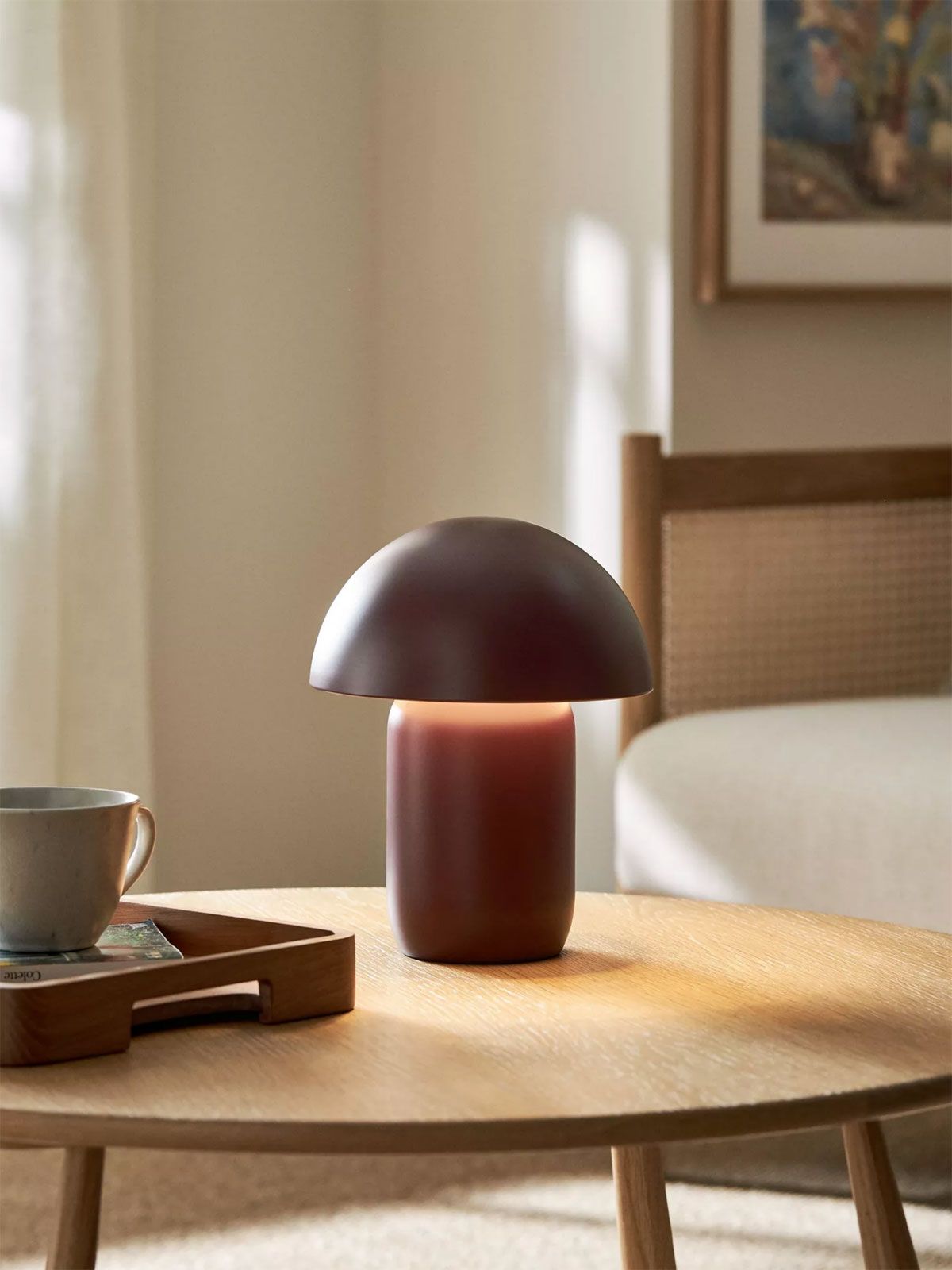 Mushroom Rechargeable Portable Dimmable Table Lamp