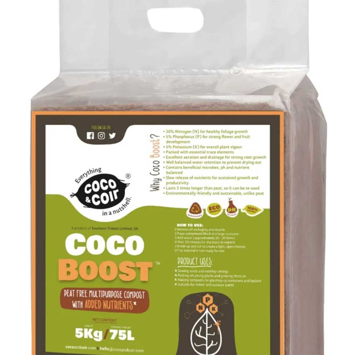 Coco Boost peat-free compost