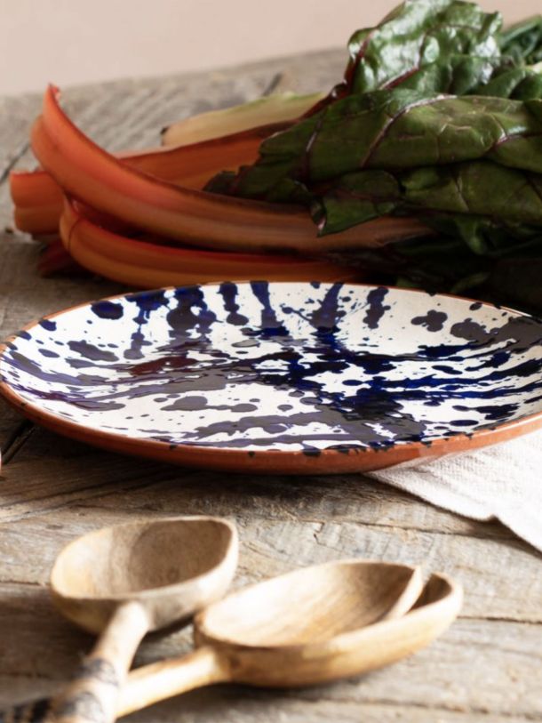 Blue Splash Dinner Plate