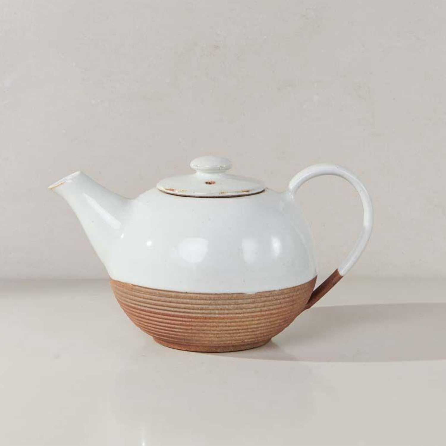Mali Ribbed Terracotta Teapot